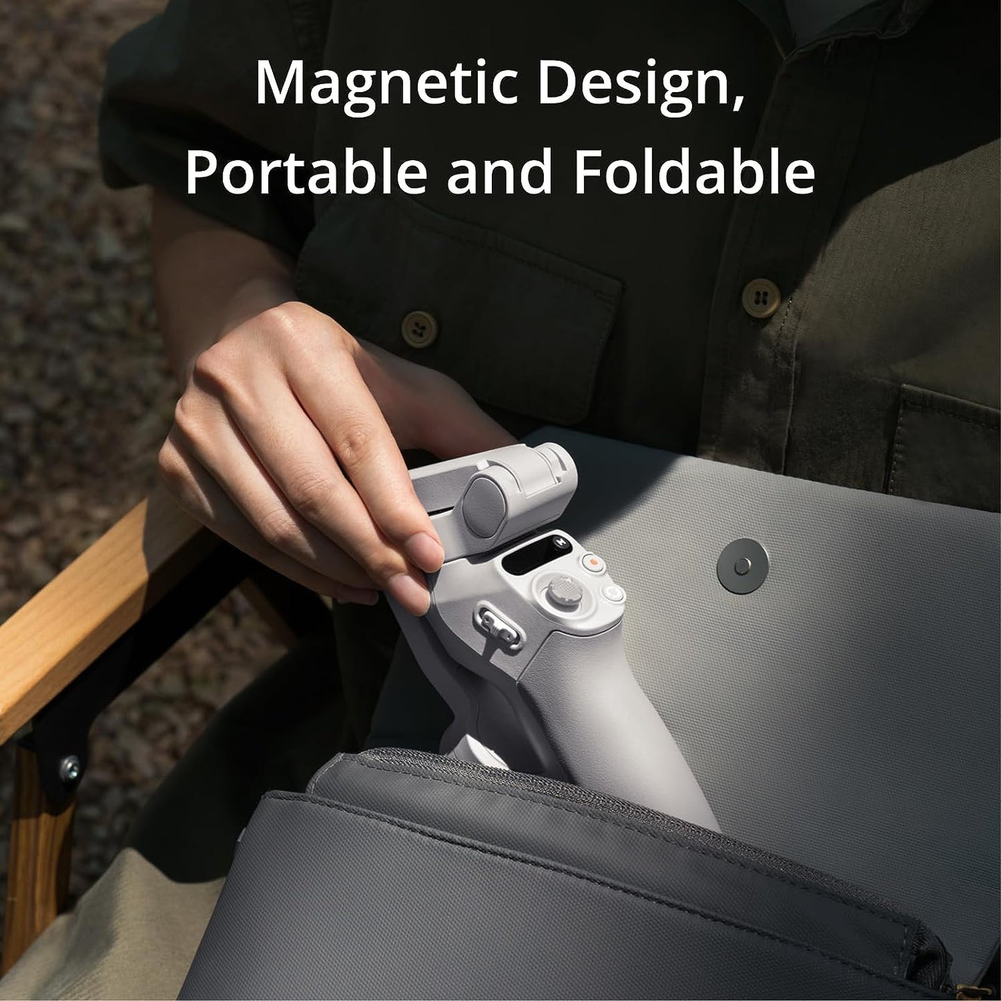 Mobile Intelligent Gimbal, 3-Axis Phone Gimbal, Portable and Foldable, Android and iPhone Gimbal with ShotGuides, Smartphone Gimbal with ActiveTrack 6.0, Vlogging Stabilizer