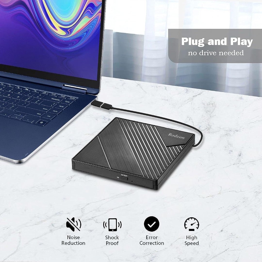 Maxandfix - External DVD Drive USB 3.0 & Type-C - Maxandfix -