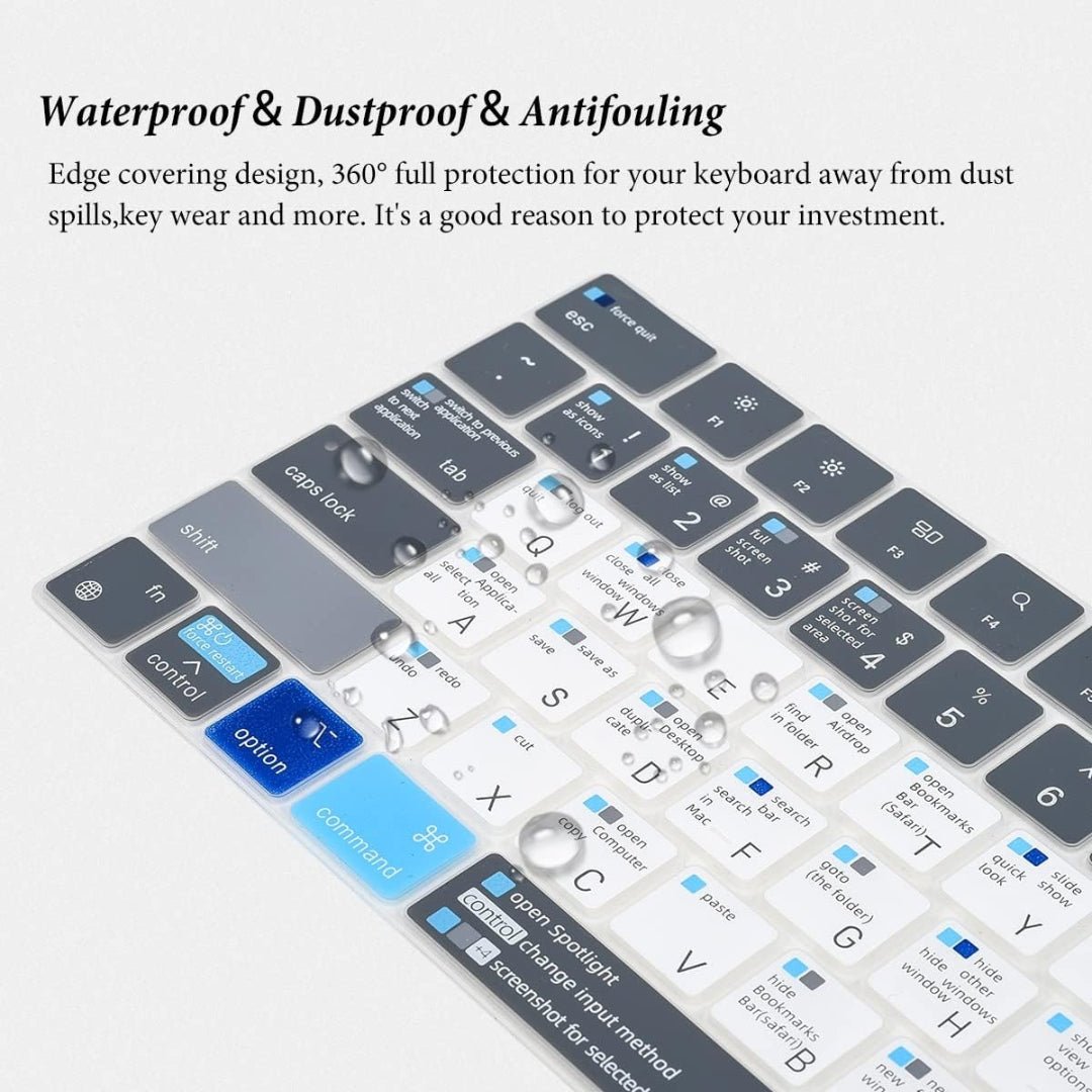Maxandfix - Keyboard Cover with MAC OS Shortcut Hot Keys for Apple MacBook Pro 14 & 16 inch - Maxandfix -