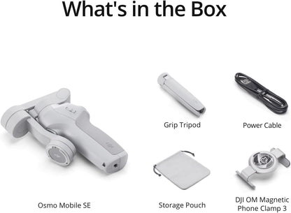 Mobile Intelligent Gimbal, 3-Axis Phone Gimbal, Portable and Foldable, Android and iPhone Gimbal with ShotGuides, Smartphone Gimbal with ActiveTrack 6.0, Vlogging Stabilizer