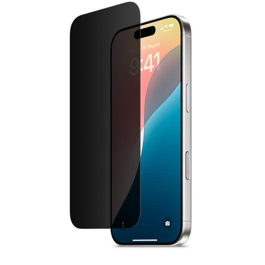 Glass Privacy Screen Protector for iPhone 15 Pro & iPhone 15 Pro Max 3 Pack