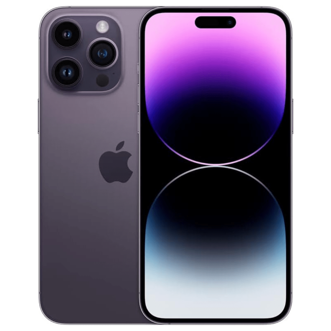 Apple - iPhone 14 Pro Max (Unlocked) With AppleCare+ - 1TB -Deep Purple -Excellent | 12-month Guarantee Without Apple Care+ - Maxandfix -