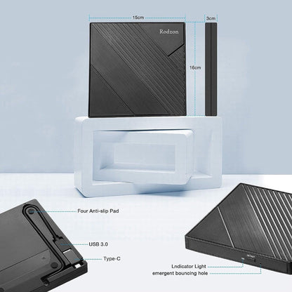 Maxandfix - External DVD Drive USB 3.0 & Type-C - Maxandfix -