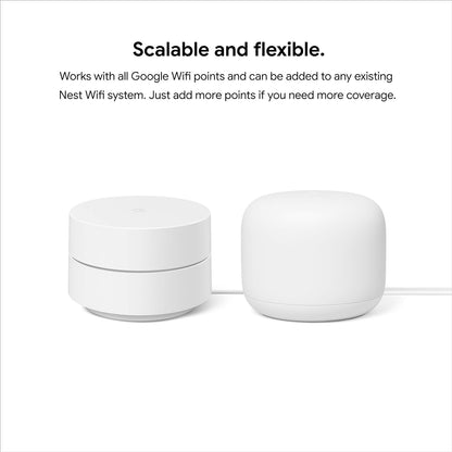 Maxandfix - Google Wifi - AC1200 - Mesh WiFi System - Wifi Router - 1500 Sq Ft Coverage - 1 pack - 1-Pack - - Maxandfix -