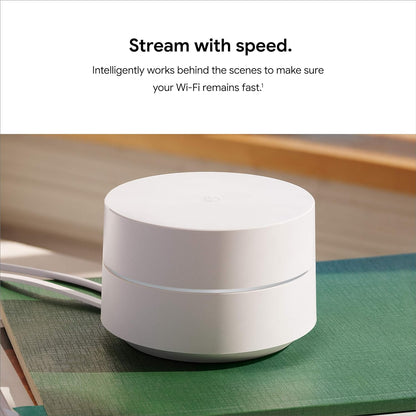 Maxandfix - Google Wifi - AC1200 - Mesh WiFi System - Wifi Router - 1500 Sq Ft Coverage - 1 pack - 1-Pack - - Maxandfix -