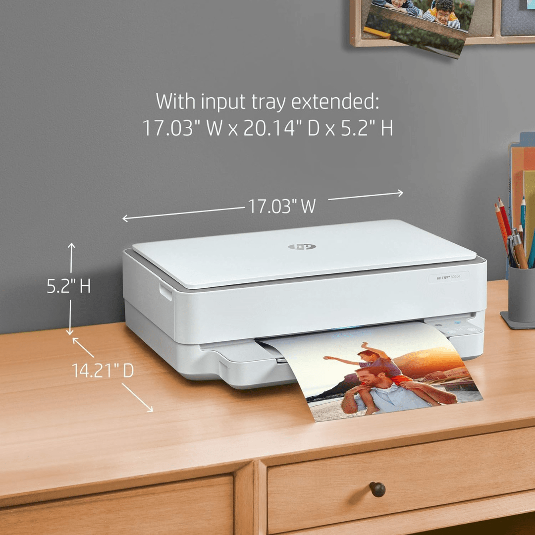 Maxandfix - HP ENVY 6055e Wireless Color Inkjet Printer, Print, scan, copy. - Maxandfix -