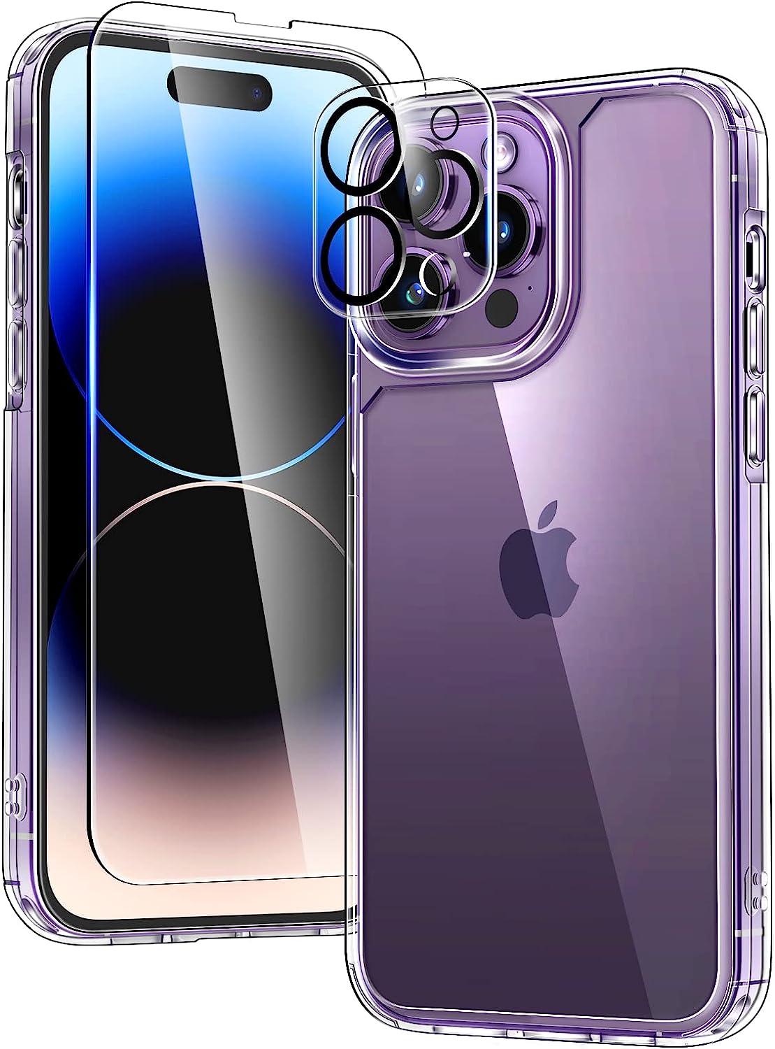 Maxandfix - iPhone 14 Pro Clear Case Bundle - Clear - - Maxandfix -