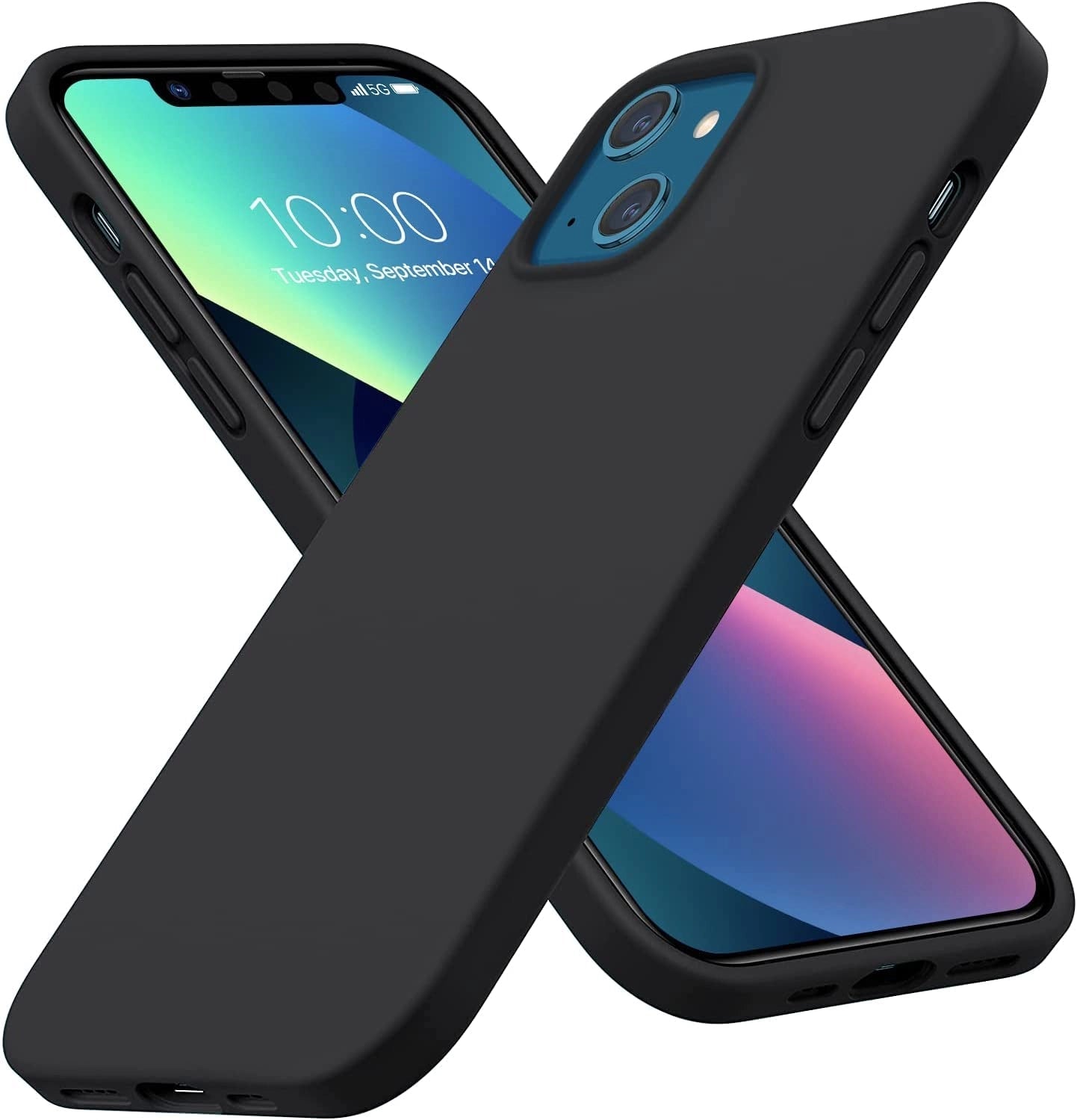 Maxandfix - Miracase silicone iPhone 13 Mini case - Black - - Maxandfix -